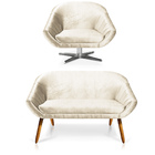 Kit 01 Namoradeira 02 Lugares E 01 Poltrona Giratória Giovana