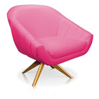 Kit 01 Namoradeira 02 Lugares E 01 Poltrona Giratória Giovana