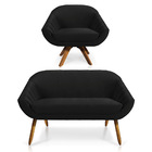 Kit 01 Namoradeira 02 Lugares E 01 Poltrona Giratória Giovana