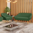 Kit 01 Namoradeira 02 Lugares E 01 Poltrona Giratória Giovana