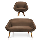 Kit 01 Namoradeira 02 Lugares E 01 Poltrona Giratória Giovana