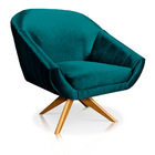 Kit 01 Namoradeira 02 Lugares E 01 Poltrona Giratória Giovana