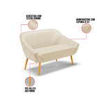 Kit 01 Namoradeira 02 Lugares E 01 Poltrona Giratória Giovana