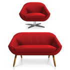 Kit 01 Namoradeira 02 Lugares E 01 Poltrona Giratória Giovana