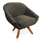 Kit 01 Namoradeira 02 Lugares E 01 Poltrona Giratória Giovana