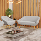 Kit 01 Namoradeira 02 Lugares E 01 Poltrona Giratória Giovana