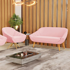 Kit 01 Namoradeira 02 Lugares E 01 Poltrona Giratória Giovana