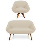 Kit 01 Namoradeira 02 Lugares E 01 Poltrona Giratória Giovana