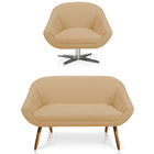 Kit 01 Namoradeira 02 Lugares E 01 Poltrona Giratória Giovana