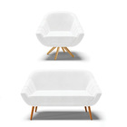 Kit 01 Namoradeira 02 Lugares E 01 Poltrona Giratória Giovana