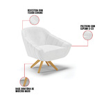 Kit 01 Namoradeira 02 Lugares E 01 Poltrona Giratória Giovana