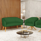 Kit 01 Namoradeira 02 Lugares E 01 Poltrona Giratória Stella