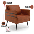 Kit 01 Namoradeira 02 Lugares E 01 Poltrona Mari Corano Pés P