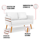 Kit 01 Namoradeira 02 Lugares E 01 Poltrona Mari Corino Branc