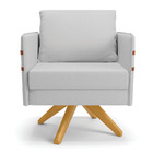 Kit 01 Namoradeira 02 Lugares E 01 Poltrona Mari Linho Base D