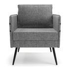 Kit 01 Namoradeira 02 Lugares E 01 Poltrona Mari Linho Pés Pa