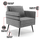 Kit 01 Namoradeira 02 Lugares E 01 Poltrona Mari Linho Pés Pa