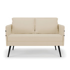 Kit 01 Namoradeira 02 Lugares E 01 Poltrona Mari Linho Pés Pa