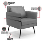 Kit 01 Namoradeira 02 Lugares E 01 Poltrona Mari Veludo Luxo