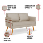 Kit 01 Namoradeira 02 Lugares E 01 Poltrona Mari Veludo Luxo