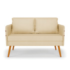 Kit 01 Namoradeira 02 Lugares E 01 Poltrona Mari Veludo Luxo