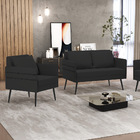 Kit 01 Namoradeira 02 Lugares E 01 Poltrona Mari Veludo Pés P