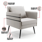 Kit 01 Namoradeira 02 Lugares E 01 Poltrona Mari Veludo Pés P