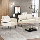 Kit 01 Namoradeira 02 Lugares E 01 Poltrona Mari Veludo Pés P