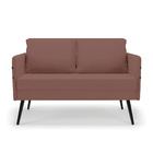 Kit 01 Namoradeira 02 Lugares E 01 Poltrona Mari Veludo Rosê