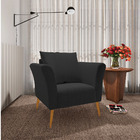 Kit 01 Namoradeira 02 Lugares E 01 Poltrona Marilia Linho Pés