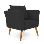 Kit 01 Namoradeira 02 Lugares E 01 Poltrona Marilia Linho Pés