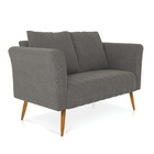 Kit 01 Namoradeira 02 Lugares E 01 Poltrona Marilia Linho Pés