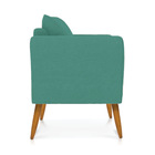 Kit 01 Namoradeira 02 Lugares E 01 Poltrona Marilia Linho Pés