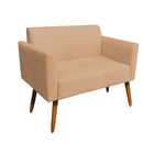 Kit 01 Namoradeira 02 Lugares E 01 Poltrona Marisa Suede Base