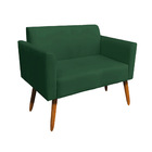 Kit 01 Namoradeira 02 Lugares E 01 Poltrona Marisa Suede Verd