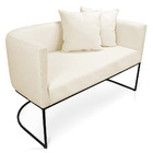 Kit 01 Namoradeira 02 Lugares E 01 Poltrona Paola Linho Areia