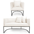 Kit 01 Namoradeira 02 Lugares E 01 Poltrona Paola Linho Base