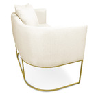 Kit 01 Namoradeira 02 Lugares E 01 Poltrona Paola Linho Base