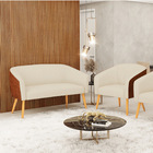 Kit 01 Namoradeira 02 Lugares E 01 Poltrona Stella Corano Noz