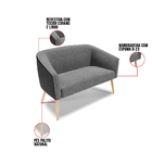 Kit 01 Namoradeira 02 Lugares E 01 Poltrona Stella Corano Pre