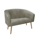 Kit 01 Namoradeira 02 Lugares E 01 Poltrona Stella Suede Marr