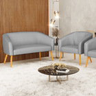 Kit 01 Namoradeira 02 Lugares E 01 Poltrona Stella Veludo Lux