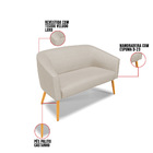 Kit 01 Namoradeira 02 Lugares E 01 Poltrona Stella Veludo Lux