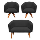 Kit 01 Namoradeira 02 Lugares E 02 Poltr