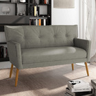 Kit 01 Namoradeira 02 Lugares E 02 Poltronas Anitta Linho Pés