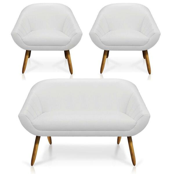 Kit 01 Namoradeira 02 Lugares E 02 Poltronas Giovana Corino B