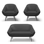 Kit 01 Namoradeira 02 Lugares E 02 Poltronas Giovana Corino P