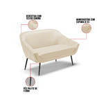 Kit 01 Namoradeira 02 Lugares E 02 Poltronas Giovana Corino P