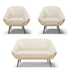 Kit 01 Namoradeira 02 Lugares E 02 Poltronas Giovana Corino P