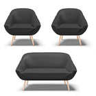 Kit 01 Namoradeira 02 Lugares E 02 Poltronas Giovana Corino P